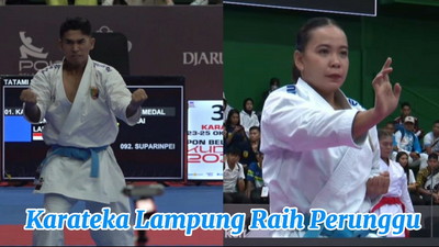 PON Beladiri, Lampung Tambah Dua Perunggu dari Karate