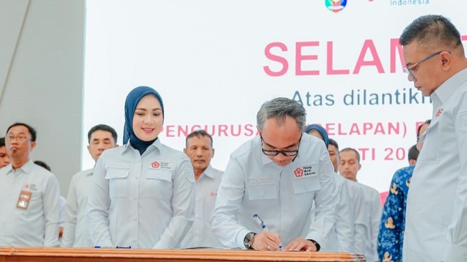 Pengurus PMI Waykanan Dilantik