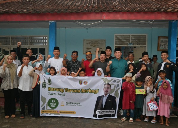 Karang Taruna Lampung Sambangi Panti Asuhan di Padangcermin