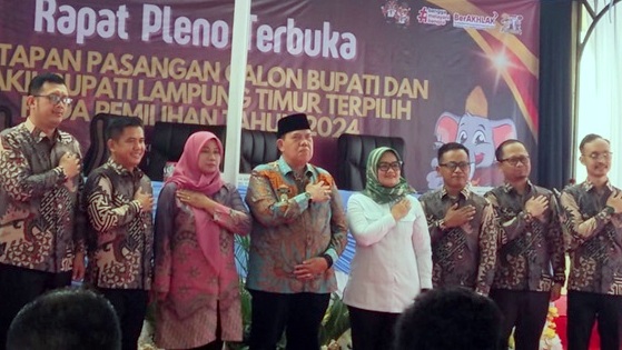 Ela-Azwar Resmi Bupati dan Wakil Bupati  Lamtim Terpilih