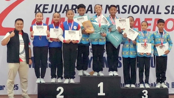 Lampung Boyong 10 Medali dari Kerjurnas Senam Aerobic Gimnastik