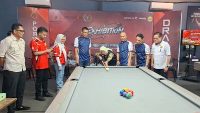 Menuju Porwanas 2027, Tim Biliar PWI Lampung Jajal Kekuatan Atlet Drachen