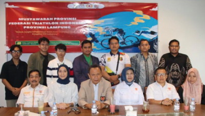 Azry Ayu Pimpin FTI Lampung, KONI Tantang Triathlon ke Level Nasional