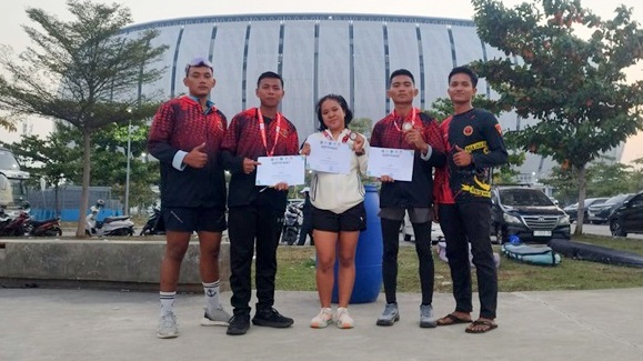 Tim SUP PODSI Lampung Gondol Tiga Medali dari Jakarta