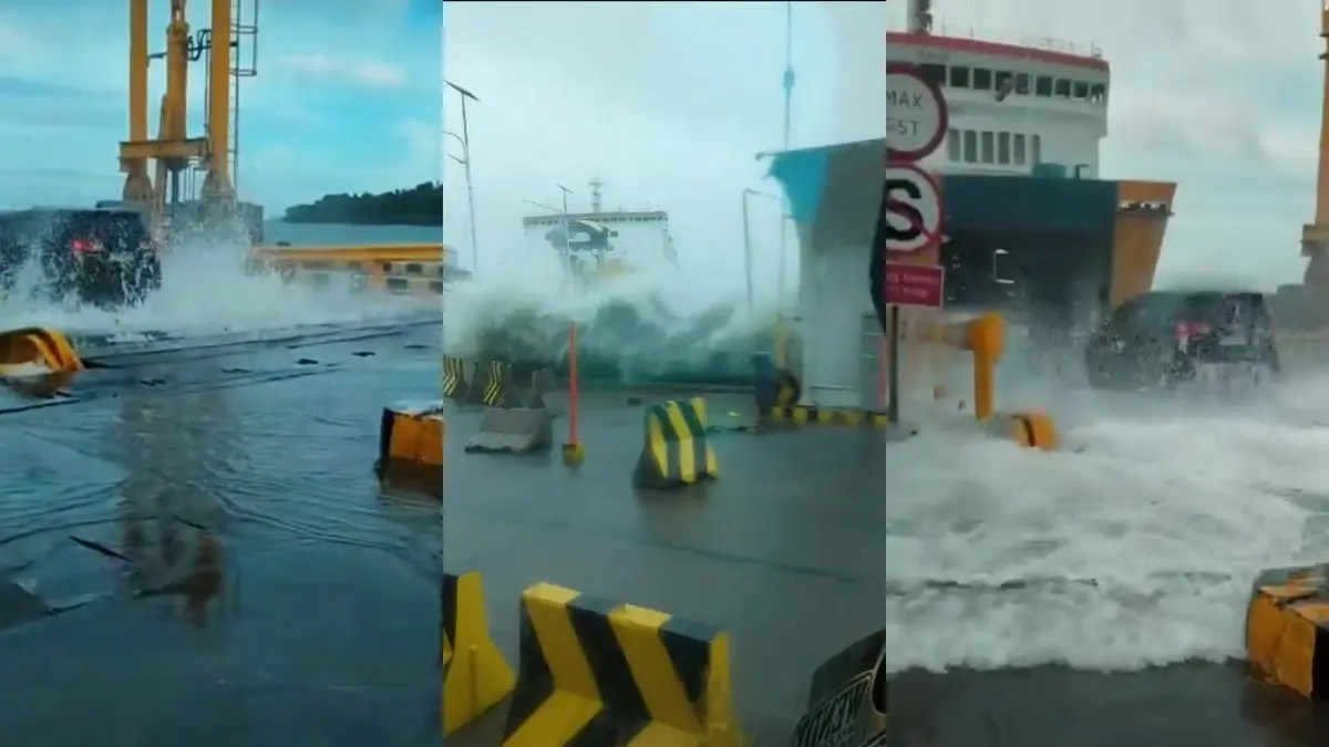 Gelombang hingga 4 Meter Mengancam Perairan Lampung, Kapal Feri Diminta Waspada