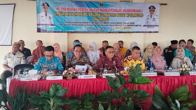Buka Musrenbang Imopuro, Wakil Walikota Metro Ingatkan Masyarakat