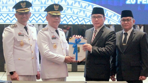 Sertijab Walikota dan Wakil Walikota Metro, Bambang-Rafieq Siap Lanjutkan Pembangunan