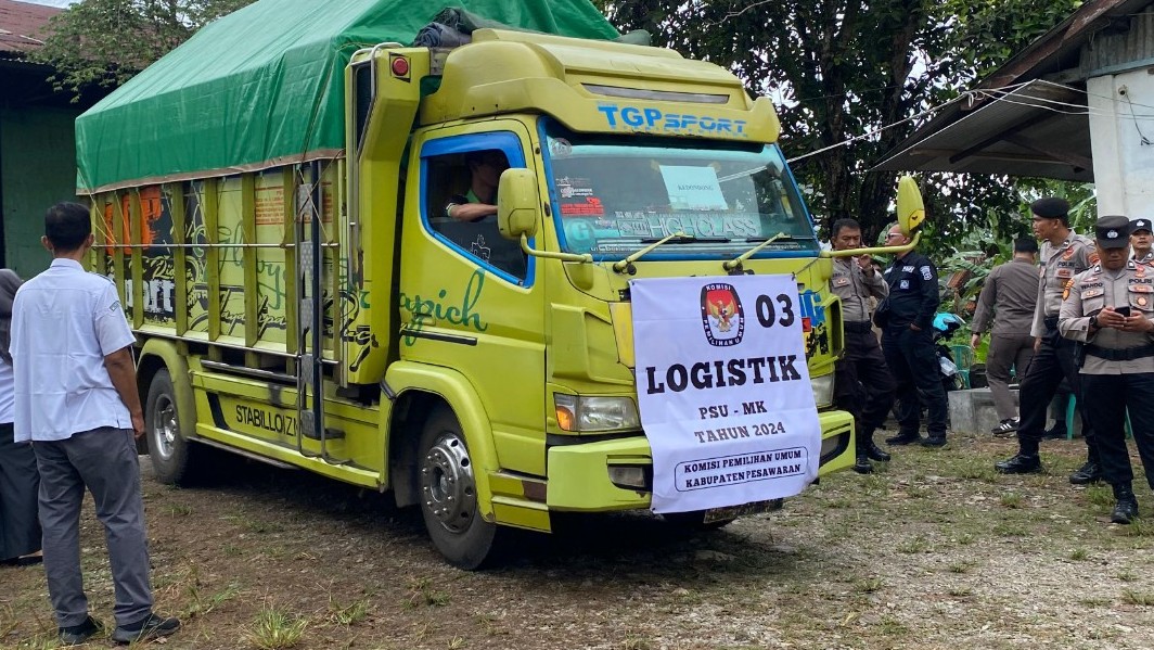 KPU Pesawaran Salurkan 759 Kotak Suara PSU