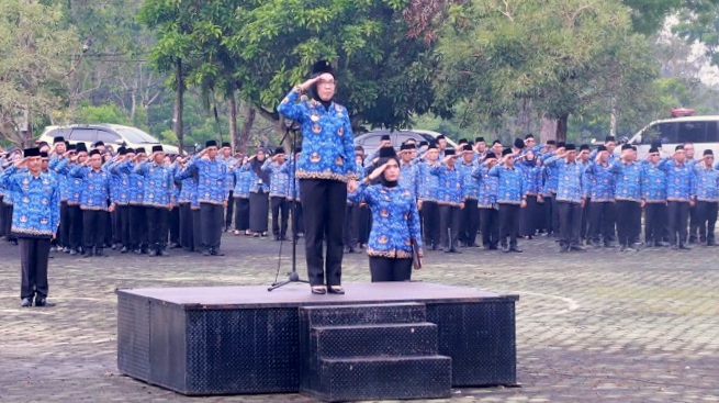 Lepas 17 ASN Purnatugas, Bupati Waykanan Serahkan SK PPPK