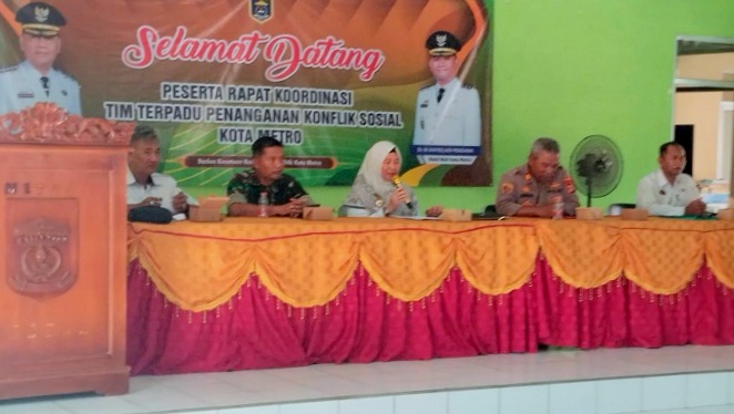 Kesbangpol Metro Serius Cegah Konflik Sosial