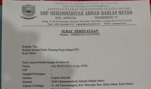 Pembangunan Asrama Putri Belum Kantongi PGB, SMP MUAD Buat Surat Pernyataan