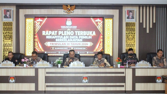 KPU Waykanan Tetapkan Jumlah Pemilih 362.226 Orang