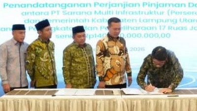 Sah! Lampura Pinjam Rp140 Miliar, Belasan Ruas Jalan Segera Dibangun