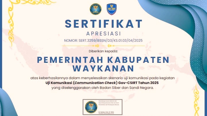 Waykanan Komitmen Perkuat Tata Kelola Keamanan Informasi