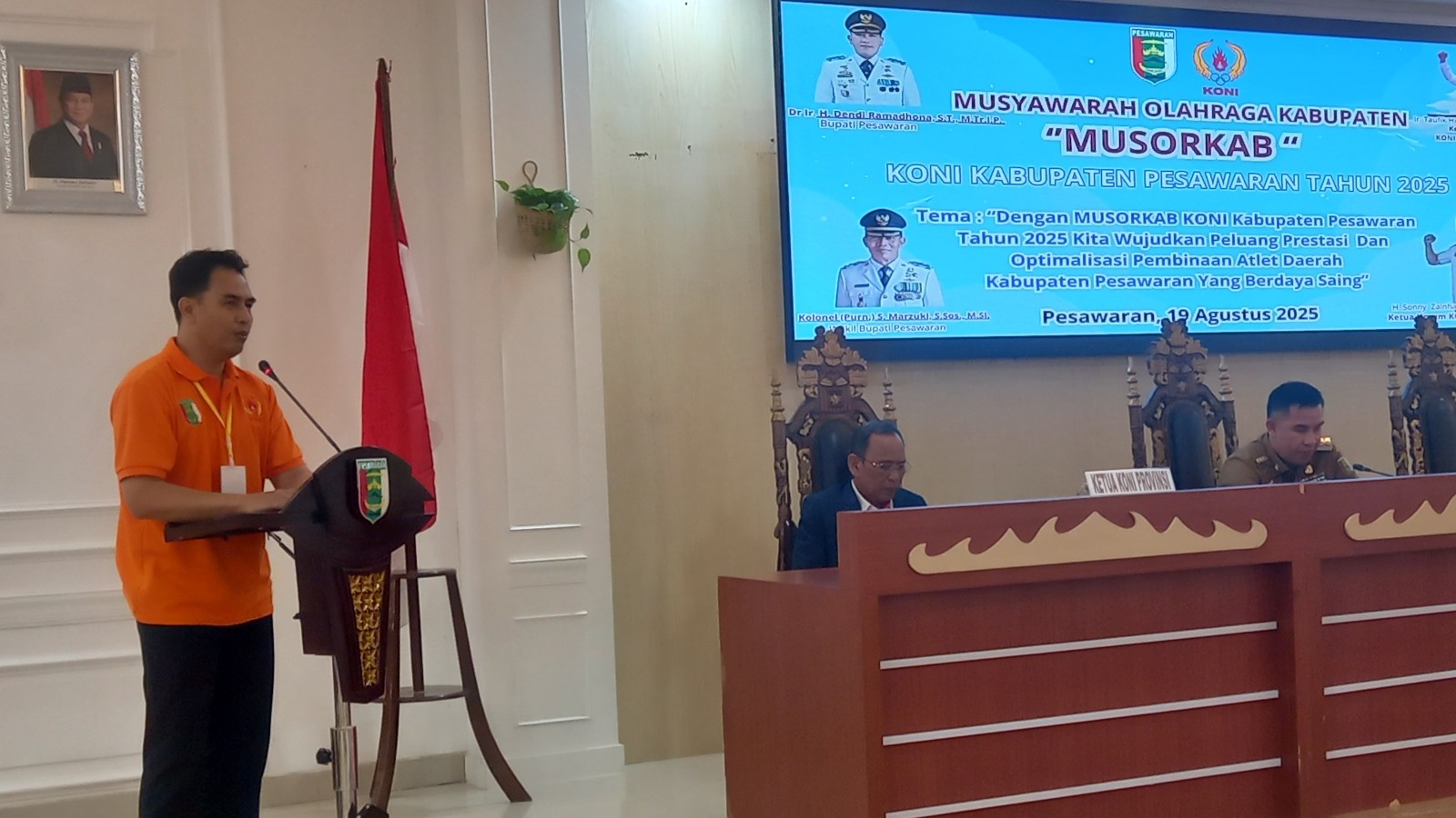 Didukung 23 Cabor, Sonny Kembali Pimpin KONI Pesawaran