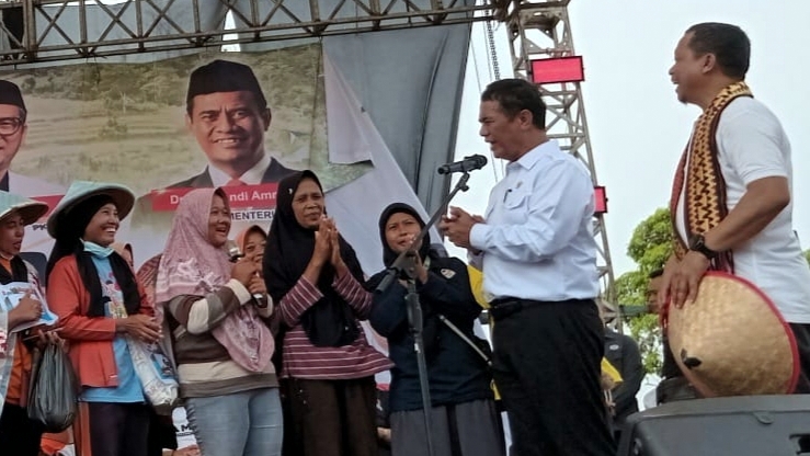 Air Jadi Kendala, Pringsewu Minta Dukungan Mentan Cetak Seribu Hektare Sawah