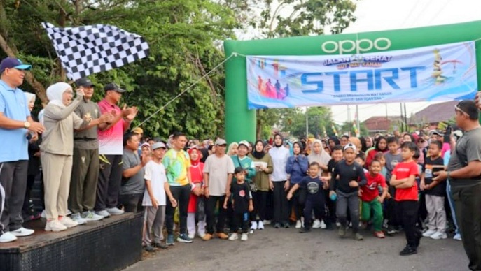 Jalan Sehat HUT Waykanan, Ayu  Sebut Bukan Sekedar Seremoni