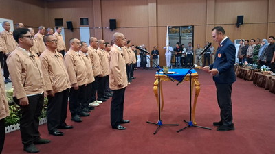 KONI Lampura Dilantik, Target Porprov 2026 Harga Mati