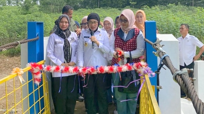 PIISEI Motori Pembangunan Jembatan Gantung di Waykanan, Ini Kata Bupati