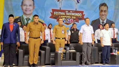 Festival Taekwondo Lampung Digelar,  300 Atlet Turun Bertanding