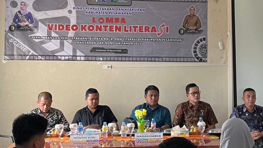 Dispursip Pesawaran Gelar Lomba Video Konten Literasi