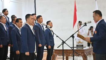 Usai Dilantik, Pengurus KONI Pesawaran Bidik Runner-Up Porprov Lampung