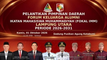 Sang Surya Enggan Redup Diluncurkan, Pelantikan Fokal IMM Lampura Dihadiri Tokoh Nasional